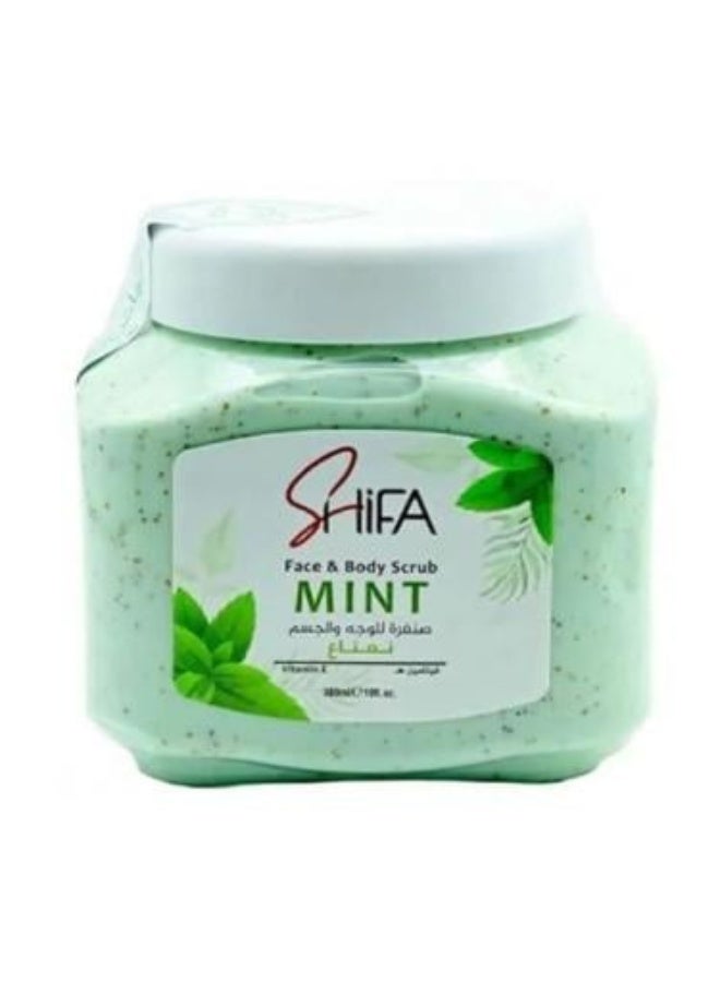 Face and Body Scrub with Refreshing Mint Extract 300ml